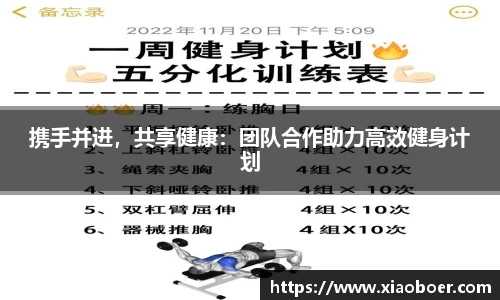 携手并进，共享健康：团队合作助力高效健身计划